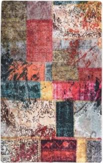 vidaXL Teppich Waschbar Patchwork 160x230 cm Mehrfarbig Rutschfest