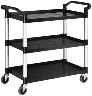 COSTWAY Servierwagen, mit Griffen & 4 Rollen, Metall, 103 x 49 x 98 cm