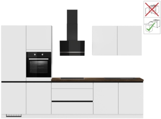 IMPULS KÜCHEN Küche "Dublin", Ausrichtung wählbar, Schubkästen mit Soft-Close, vormontiert, wahlweise mit E-Geräten, mit Vollauszug, Breite 340 cm