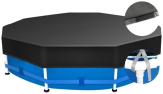 Sekey Pool-Abdeckplane Poolabdeckung Rund 366 cm