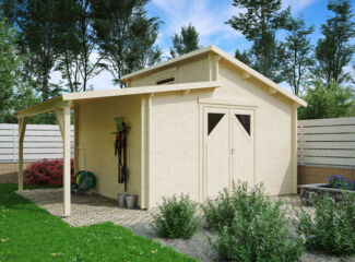 Gartenhaus Varianta 44 F +SD Farblos