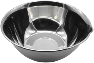 Edelstahl Schüssel 19cm Rührschüssel Salatschüssel Servierschüssel Schale Metall