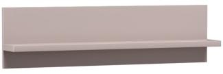 Lomadox Wandregal LAURO-161, Wandboard Kaschmir beige 120 cm Regalboard