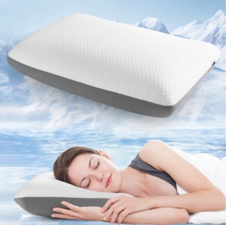 Elegear Nackenstützkissen Nackenstützkissen, orthopädisches kissen, Kopfkissen, Füllung: Memory Foam, Bezug: Atmungsaktives Kopfkissen, Bauchschläfer, Rückenschläfer, Seitenschläfer, 55 x 35 cm Ergonomisches Schlafkissen mit Kissenbezug