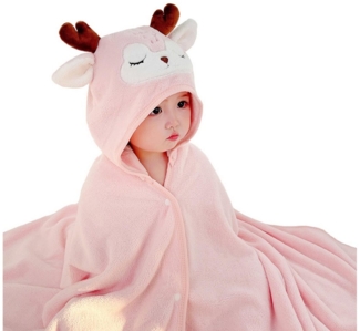 CLTYQ Kapuzenhandtuch Kapuzenhandtuch Baby Kapuzenhandtuch mit Waschlappen,mit süßen Ohren, für Neugeborene (set)weiches Coral-Fleece-Badetuch Weihnachtsgeschenke