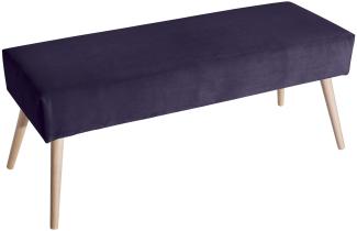 Bank Katja Bezug Samtvelours Buche natur / purple 22731