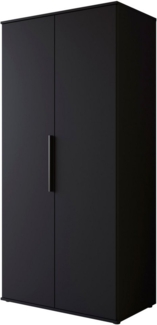 INOSIGN Kleiderschrank LAGOS Wäscheschrank, Garderobe, schwarze Griffe, Made in Europe Moderner Drehtürenschrank, FSC-zertifiziert, Schlafzimmerschrank
