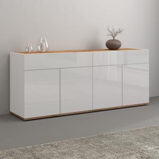 INOSIGN Sideboard Garda, Kommode, Schrank, Kredenz, 4 Türen, 2 Schubladen, grifflos Breite 160,1 cm