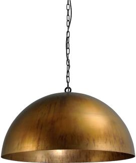 Pendelleuchte Larino 1-flammig Stahl Altmessing Ø80cm