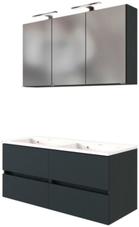 welltime Badmöbel-Set Baabe, (Set, 2-St), Breite 120 cm, inkl. Mineralgussbecken