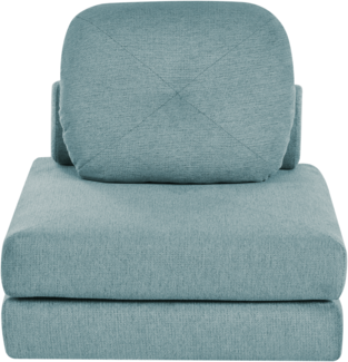 1-Sitzer Bodensofa Stoff mintgrün mit Schlaffunktion OLDEN