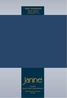 Janine Topper Comfort Jersey Spannbetttuch|90x190 cm - 100x220 cm| marine