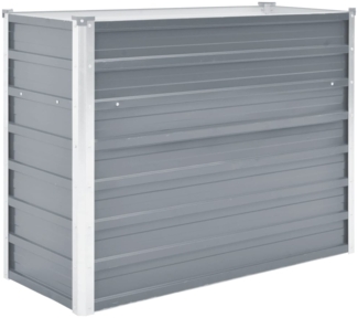 vidaXL Garten-Hochbeet Verzinkter Stahl 100x40x77 cm Grau 44852