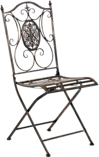 CLP Gartenstuhl Sibell  Eisen, klappbar, verzierter Jugendstil,bronze