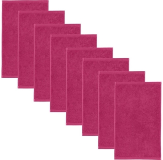Erwin Müller Gästehandtuch Gästetuch "Heidenheim" 8er-Pack, Frottier (8-St), Walk-Frottier Uni