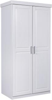 Kleiderschrank >Hakon< (BxHxT 95 x 190 x 55 cm) in Weiss - 95x190x55 (BxHxT)