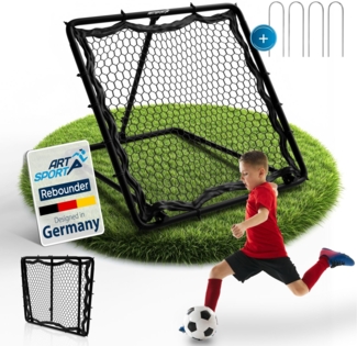 ArtSport 'Power Pass' Fußball Rebounder, verstellbar, Stahl schwarz, 100x100 cm