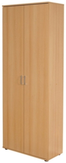 Kleiderschrank Vekla Holz Drehtürenschrank Buche Dekor