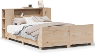 vidaXL Massivholzbett ohne Matratze 150x200 cm Kiefernholz 3323647