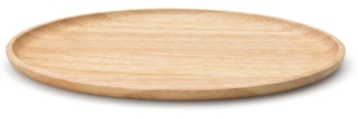 Continenta Tablett, Holzwerkstoff, (1-tlg), oval, Gummibaum, ideal zum Servieren