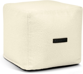 Sitzsack ‘Pouf Up!‘, Bezugstoff - Teddy, 100% Polyester, Cream, 40x45x45 cm cm.