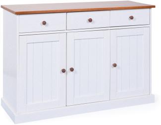 Sideboard 'Wright' 1310 Weiß/Braun