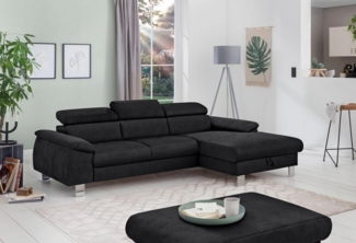 COTTA Ecksofa Komaris L-Form, B: 244 cm, mit Kopfteilverstellung, optional Bettfunktion, Bettkasten & Licht