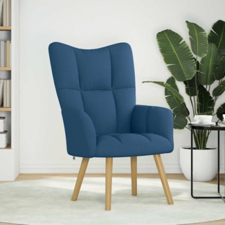 vidaXL Relaxsessel Blau Stoff 4016775