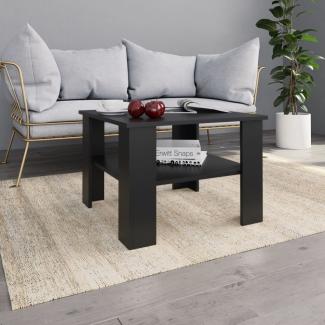 vidaXL Couchtisch Schwarz 60x60x42 cm Holzwerkstoff 800208
