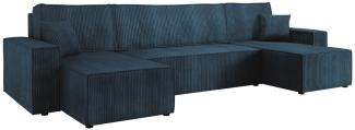 Ecksofa Kobaro U Cord (Farbe: Poso 05)