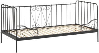Metallbett Kamenka 205x95x90 Einzelbett Metall Schwarz
