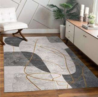 Paco Home Teppich Tuana 217, rechteckig, Höhe: 15 mm, Kurzflor, modernes 3D-Design, Wohnzimmer