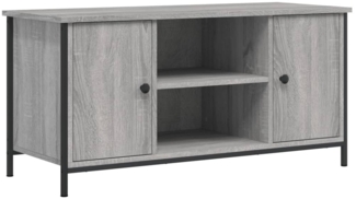 vidaXL TV-Schrank Grau Sonoma 100x40x50 cm Holzwerkstoff 832766