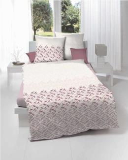 Kaeppel Mako Satin Bettwäsche Blumen Allure 135x200 cm Mauve