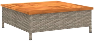 vidaXL Verkleidung für Sonnenschirmständer Grau 70x70x25 cm Akazie 365953