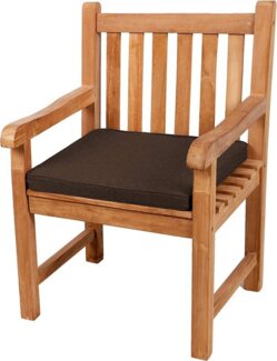 Gutekissen® Sitzkissen für Bank, Gartenschaukeln, Sitz, glatt. FK5 (40x40x5, Braun)
