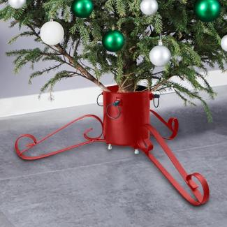 vidaXL Christbaumständer Rot 58x58x21 cm 331318