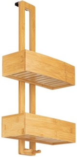 ONVAYA® Duschregal ohne Bohren | aus Bambus | Badregal zum Hängen | Duschablage aus Holz | Hängeregal für die Dusche