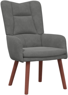 vidaXL Sessel Dunkelgrau 63 x 67 x 94 cm Samt 42001804