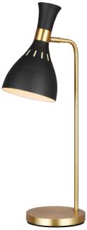 Elstead Lighting Joan 1-Light Tischleuchte Schwarz Gold E27 64cm