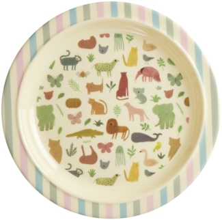 Rice Sweet Jungle Print Melamin Kinder-Teller