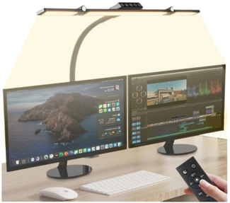 ibettertec LED Schreibtischlampe Tischleuchte,LED Nachttischlampe, Nachtlicht, Studienlicht, Antiblaues Licht, kein Bildschirmflimmern, mit Fernbedienung, Touchscreen, Dekorative LED Lampe für Schlafzimmer,Wohnzimmer