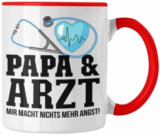 Trendation Tasse Trendation - Papa und Arzt Tasse Geschenkidee Vater für Ärzte Geburtst