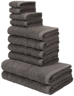 my home Handtuch Set Regona, als 10 tlg Set und Serie, Premium Handtücher, 500 gr/m², Frottier (Set, 10-St), Duschtücher, Handtücher, Gästetücher, Seiftücher, 5 Jahre Garantie
