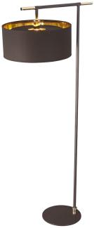 Elstead Lighting Balance 1-Light Stehleuchte 1-flammig Braun Messing 162cm E27