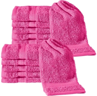 REDBEST Gästehandtuch Gästetuch "Chicago" 12er-Pack, Frottier, Walk-Frottier Uni