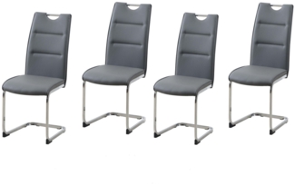 HTI-Living DannyC PU Grau Schwingstuhl