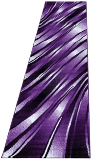 Kurzflor Teppich Paolo Läufer - 80x300 cm - Lila