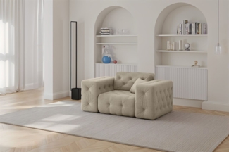 Sessel Designersessel CHANTAL in Stoff Moly Beige