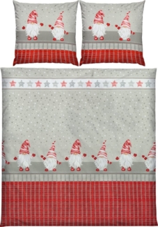 REDBEST Bettwäsche Bettwäsche, Biber, Flanell Motiv: Wichtel